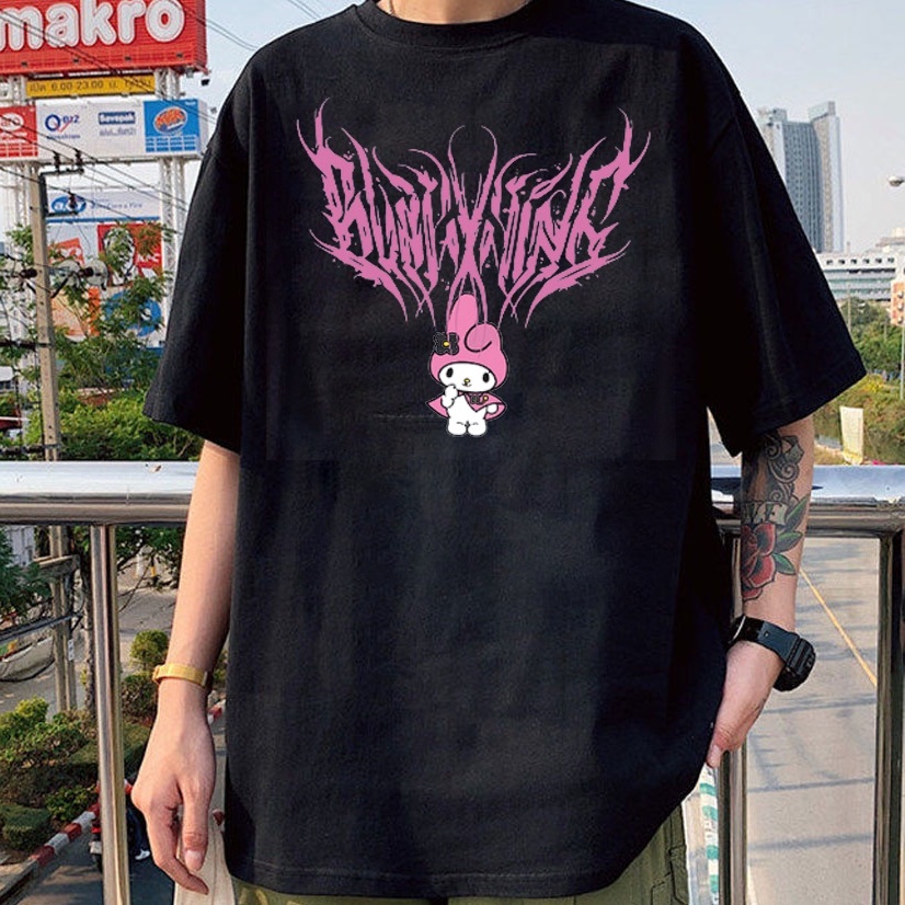 Camiseta Basica Algodao Onegay My Melody Hello Kitty Vila Diabinho Anime Unissex
