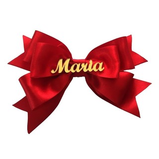 Nome Para Laços Acrílico 5 À 7cm Simples ou Composto Dourado Promoção em Oferta na Shopee