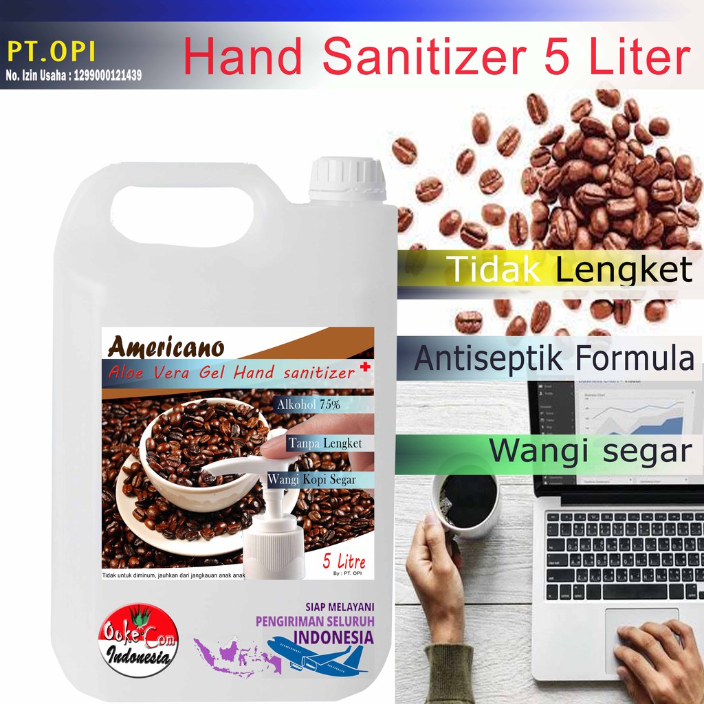 gel Higienizador De Mãos | De 1 Litro 500ml Variante De Café (OC)