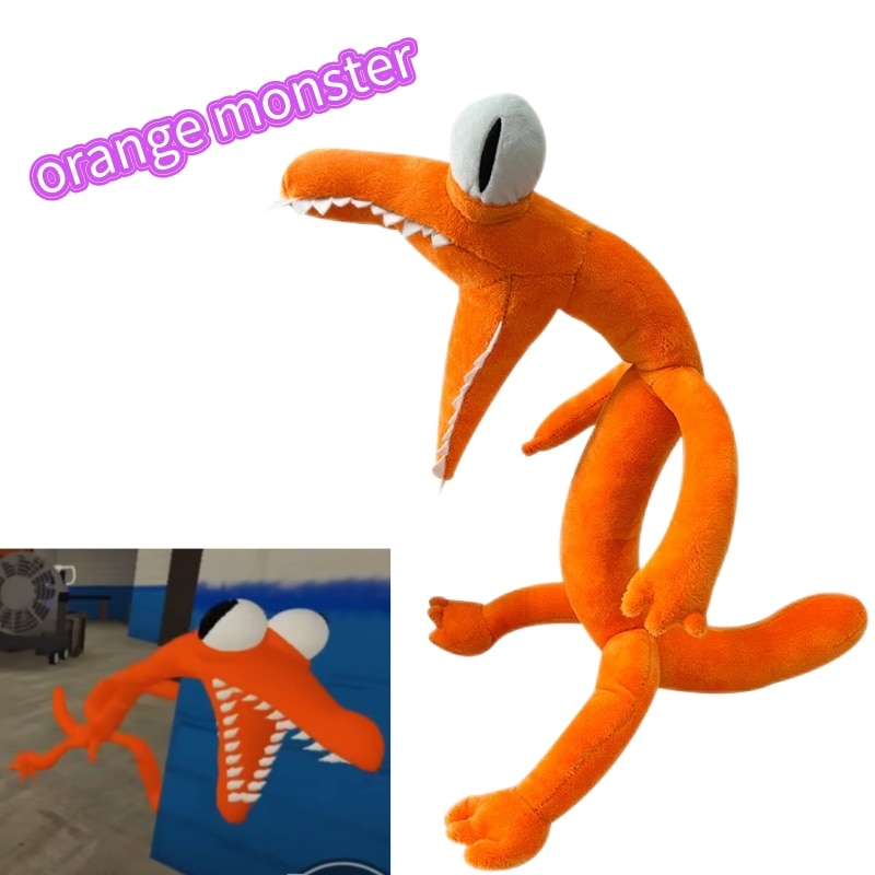 Roblox Rainbow Friends Chapter 2 Plush Toys Orange Monster Stuffed