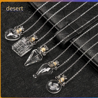 Desert Openable Colar Corrente De Aço Com Gota D 