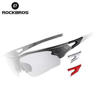 ROCKBROS Óculos De Bicicleta Fotocromático Ciclismo Ao Ar Livre Esportes MTB Sol Com Moldura Miopia