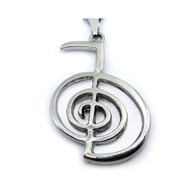 Gargantilha Pingente Cho-ku-rei Dourado - Colar Símbolo Reiki em Oferta na Shopee