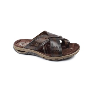 Chinelo Masculino Pegada Couro Anilina 131655