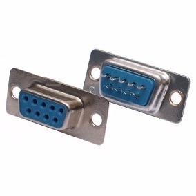 Kit 50 Peças - Conector Db9 Fêmea Solda Fio Rs232 Serial