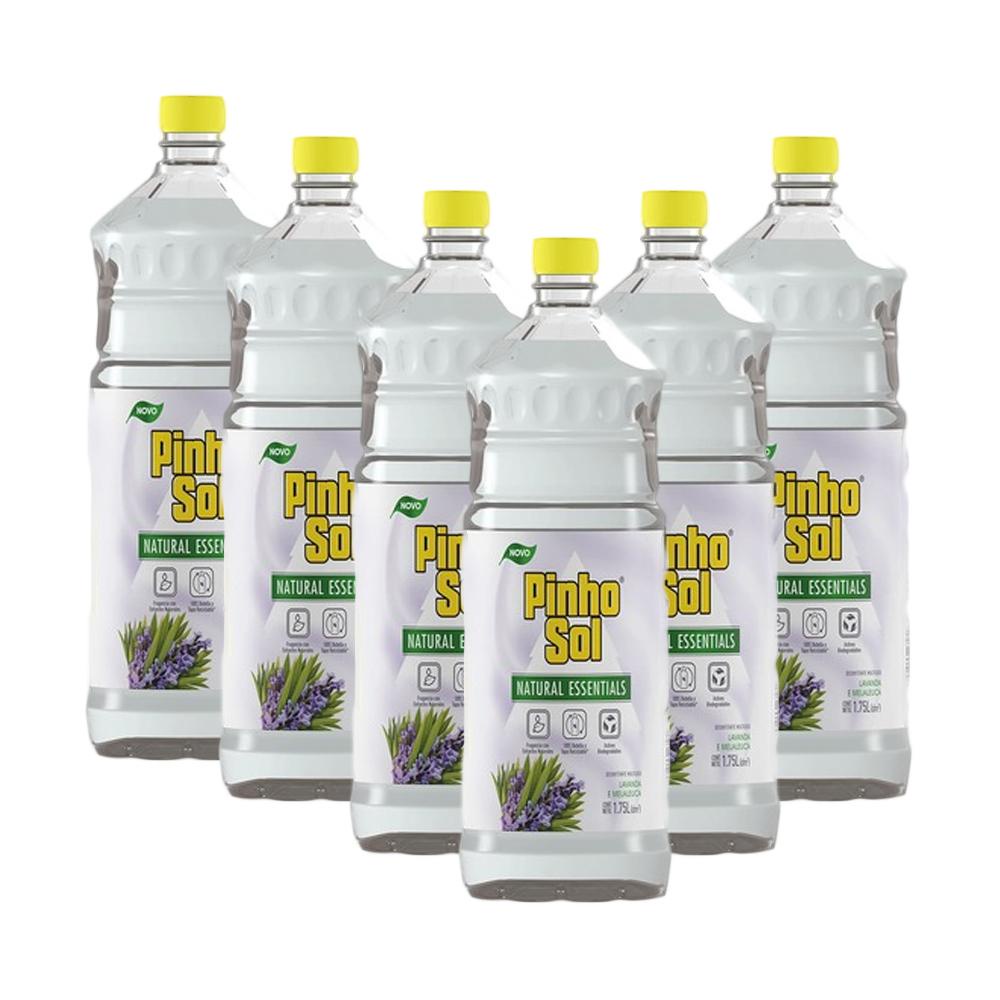 Kit 6 Desinfetante Pinho Sol Naturals Lavanda e Melaleuca 1,75l em Oferta na Shopee