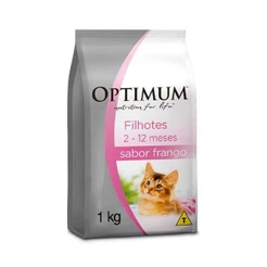 Ração Optimum Dry Frango para Gatos Filhotes 2 a 12 meses 1kg