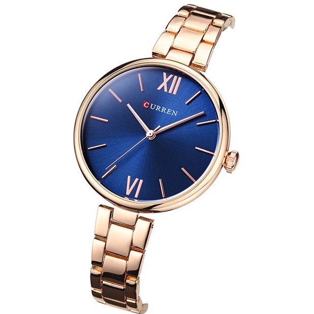 Relógios CURREN Original Mulher Marca Luxo Moda Casual Negócios Esportes Aço Inoxidável Quartzo Impermeável 9017 XS