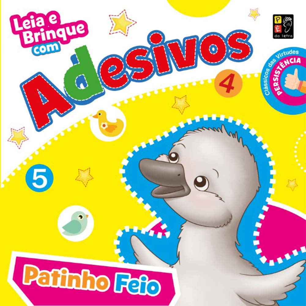 LEIA E BRINQUE COM ADESIVOS  PATINHO FEIO