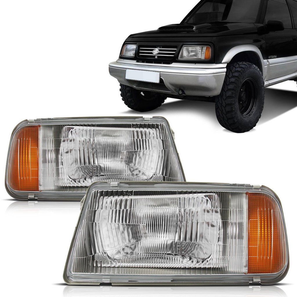 Farol Vitara 93 94 95 96 97 98 Foco Simples Cromado