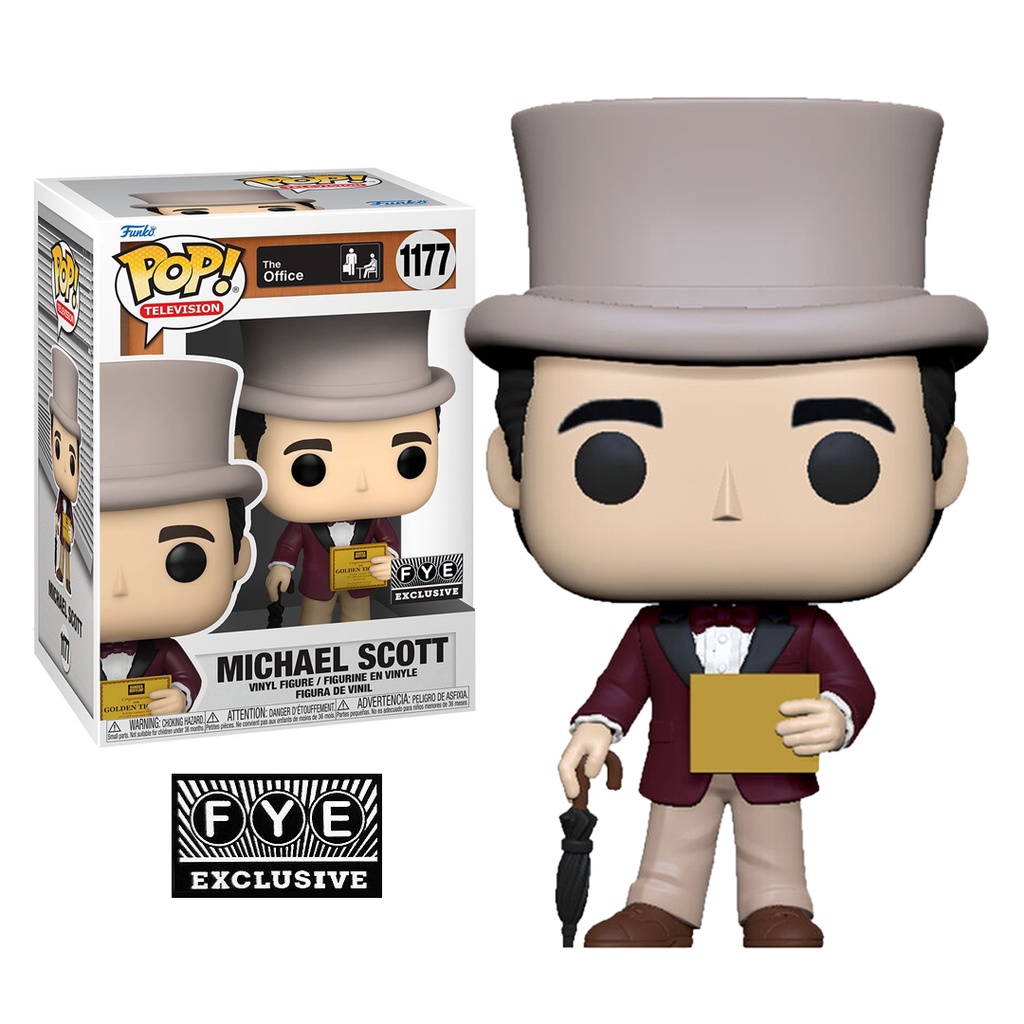 Funko Pop Michael Scott As Willy Wonka With Golden Ticket 1177