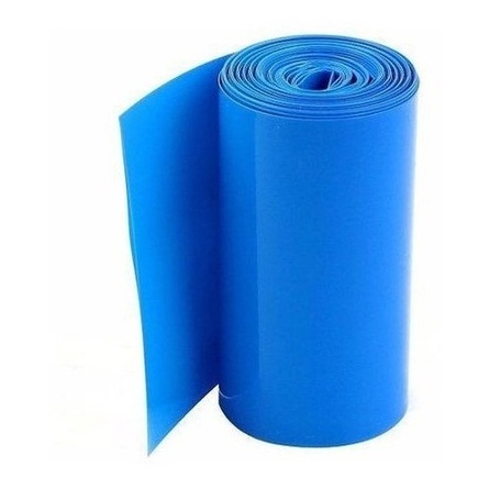 1xmt Tubo Termo Retrátil Azul Pvc 210mm Chato / Diam 133mm em Oferta na Shopee