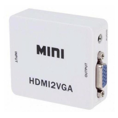 Conversor Adaptador Hdmi Para Vga Ps3 Ps4 Xbox Áudio E Vídeo