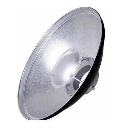Refletor Beauty Dish Flash Tecido Difusor 420mm Bowens