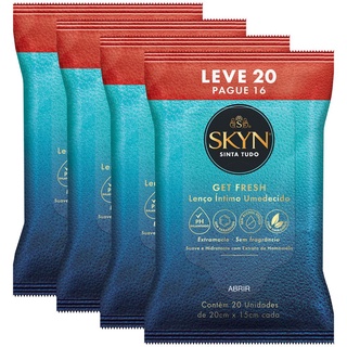 Kit Lenços Umedecidos Skyn 80 Unidades