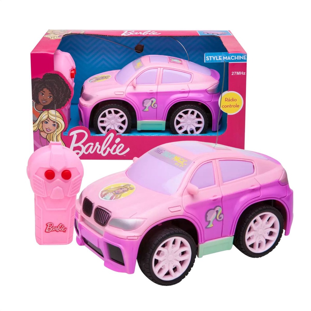 carrinho de controle remoto da barbie com 3 funçoes candide | Shopee Brasil