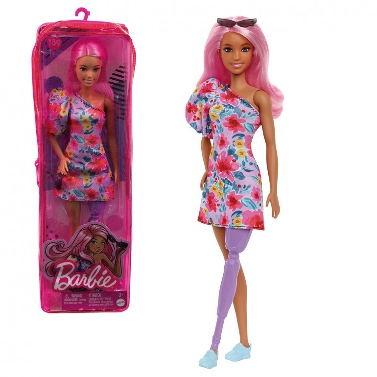 Boneca Barbie Fashionistas 189 Perna com Protese | Shopee Brasil