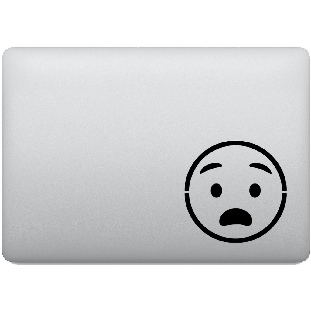 Adesivo de Notebook Emoji Susto Espanto