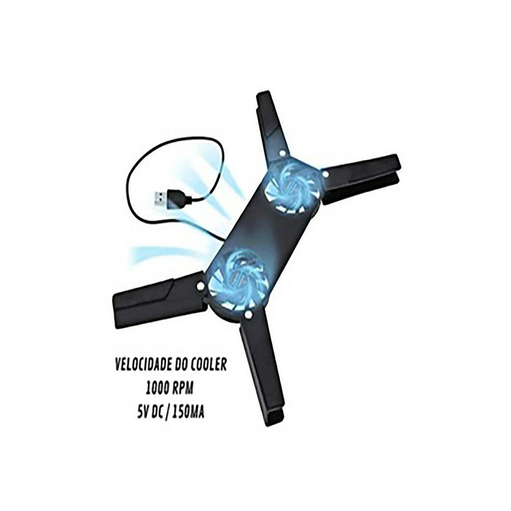 Cooler Pad Notebook Suporte Ventilação Resfriamento 818