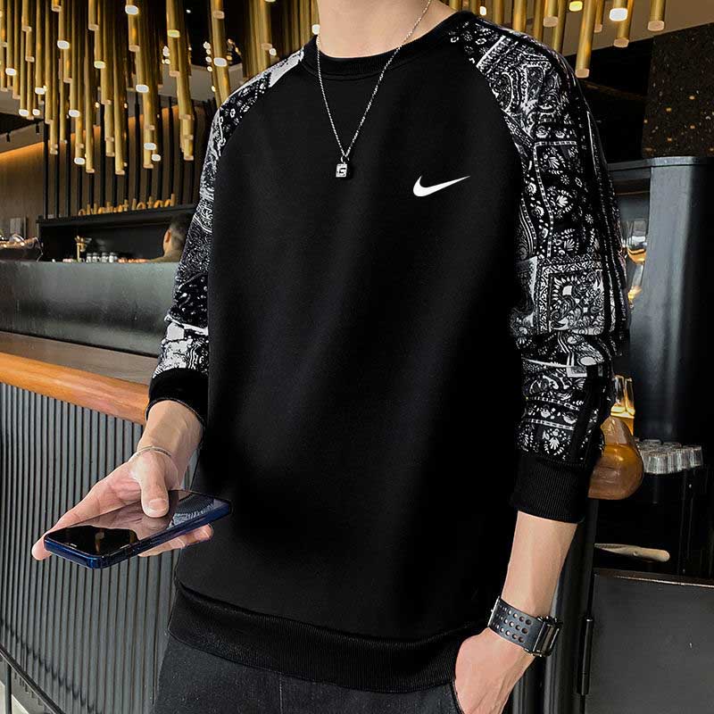 Moletom Masculino Manga Comprida Gola Redonda Moda Casual Pulôver