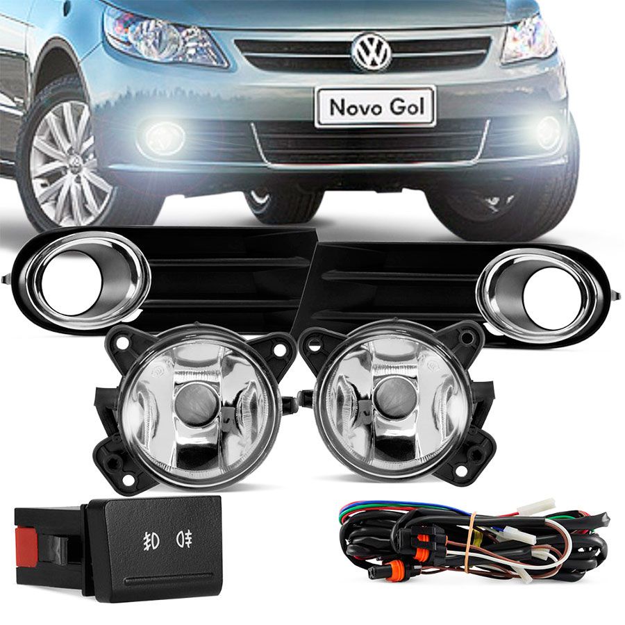 Kit farol auxiliar Milha Gol voyage saveiro G5 09-12 Bmo SL-260310 I
