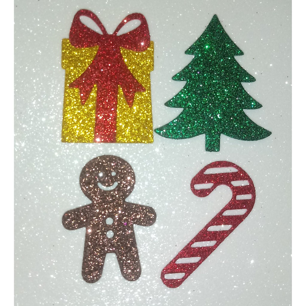 Apliques de natal em eva (5cm a 6cm). SEM ADESIVO. | Shopee Brasil