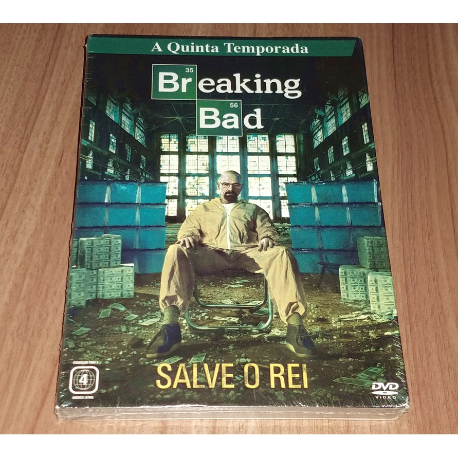 Box DVD Lacrado Breaking Bad 5 Quinta Temporada Completa | 3 Discos Salve o Rei