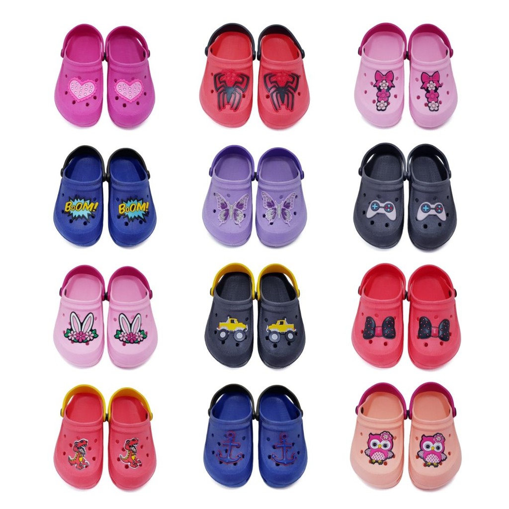 Kit 20 Pares Sandália Papete Babuche Infantil Menina Menino Feminino Masculino Personagem K10