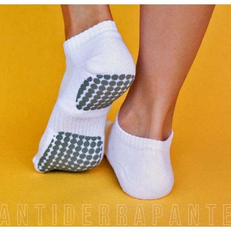 kit 2 pares meia sapatilha antiderrapante Pilates hidroginástica halk em Oferta na Shopee