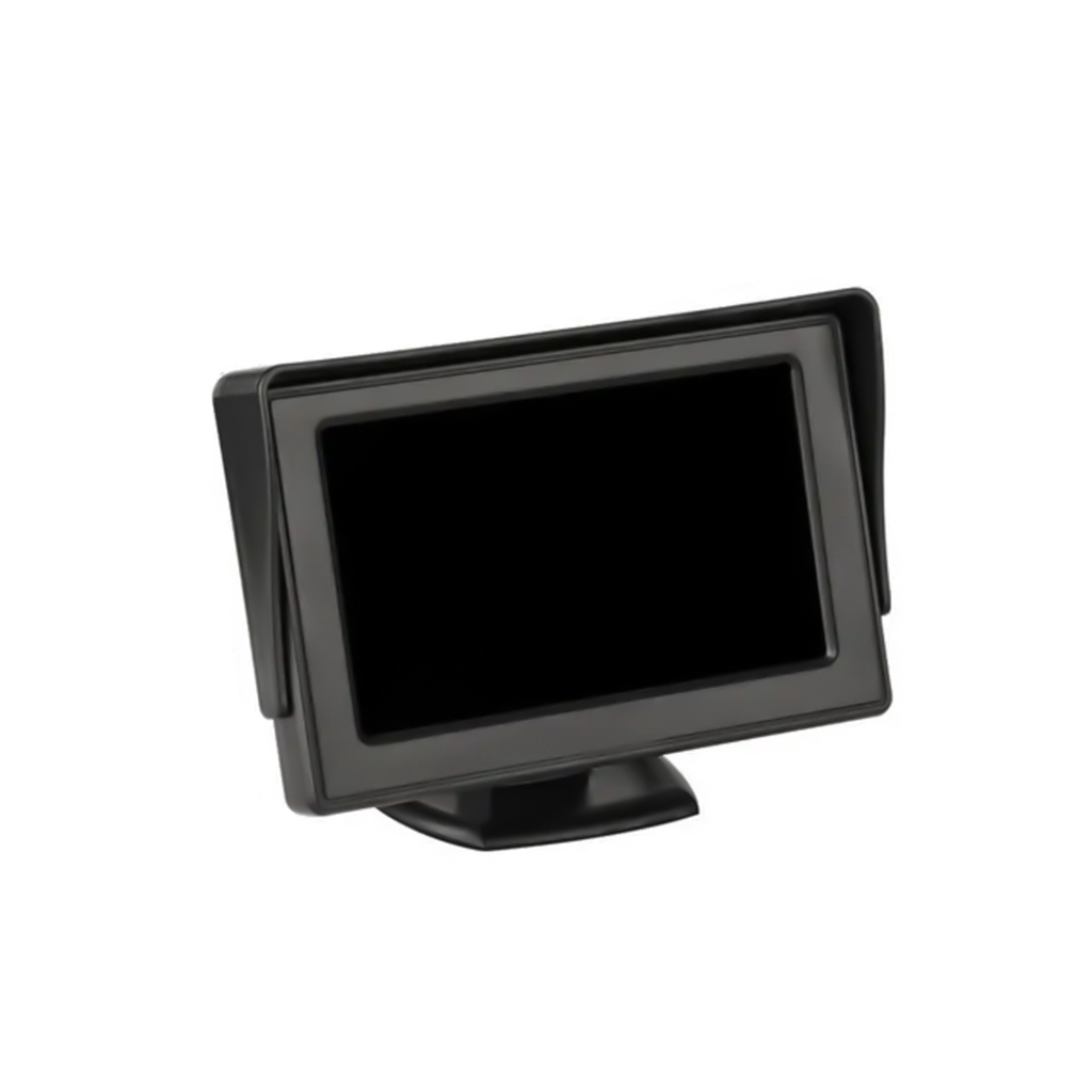 Tela Fixa Monitor Veicular 4.3 Vídeo Lcd Para Câmera Ré