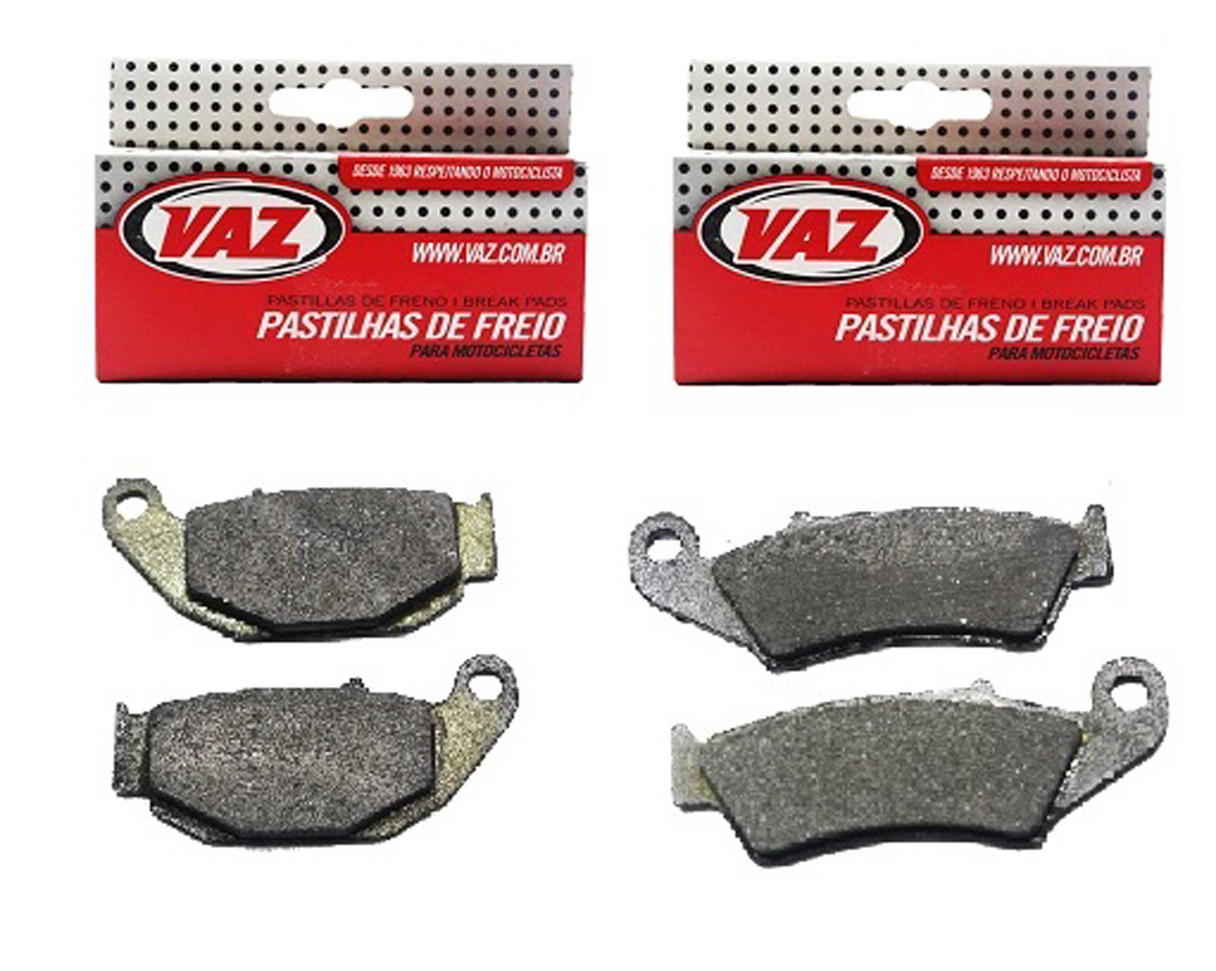 Kit Pastilha de Freio Dianteira e Traseira Honda Nxr 160 Brós Xre 190