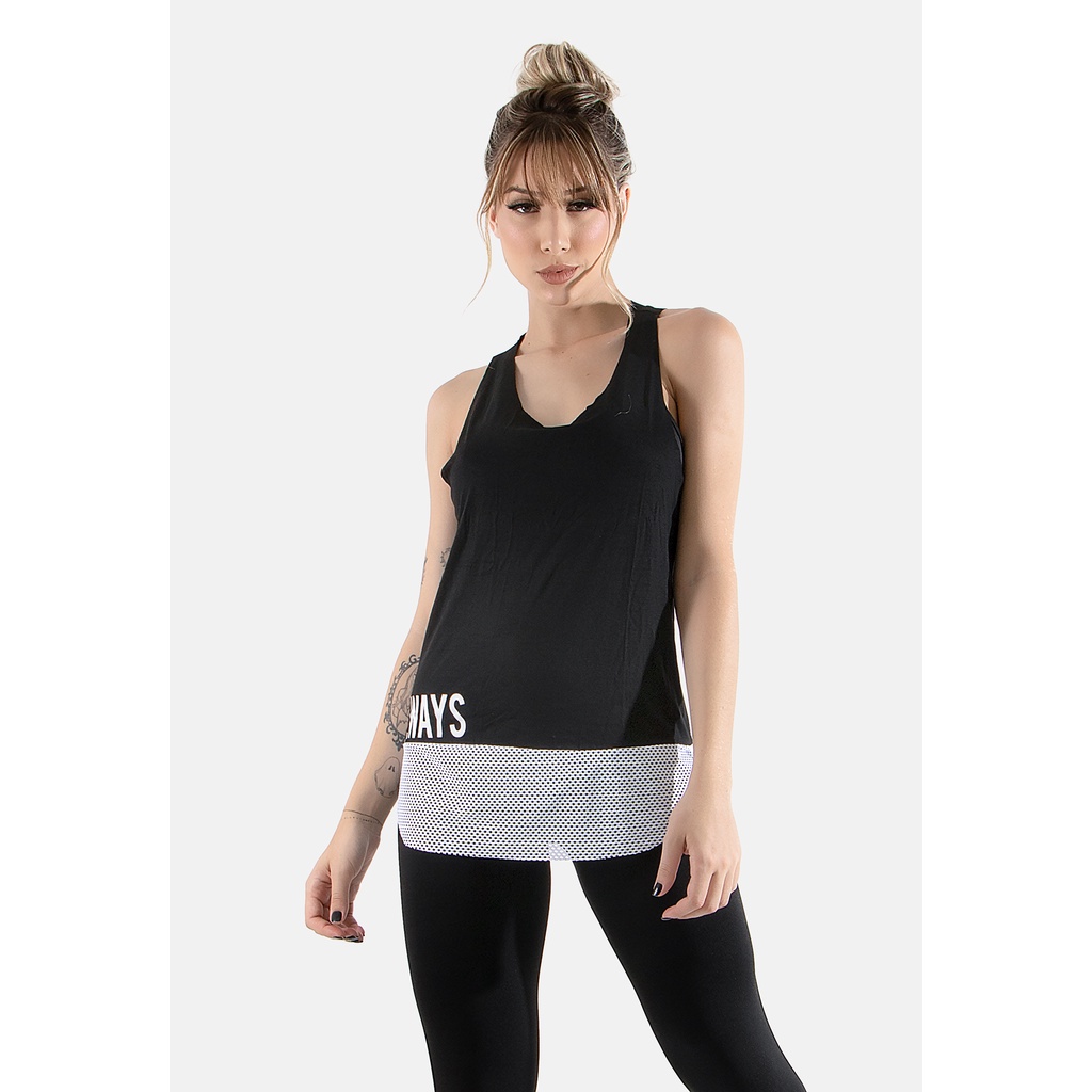 Regata Feminina RLC Modas Estampada Strong Fitness