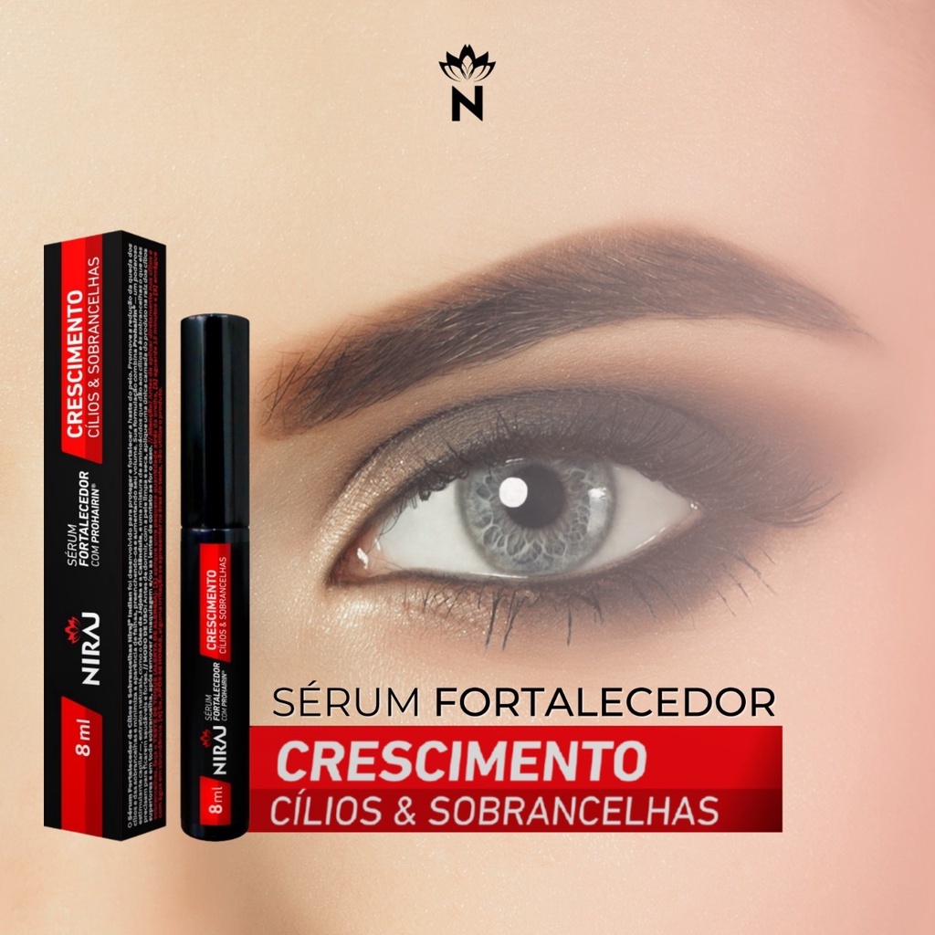 Sérum Fortalecedor Cilios E Sobrancelhas 8ml Niraj