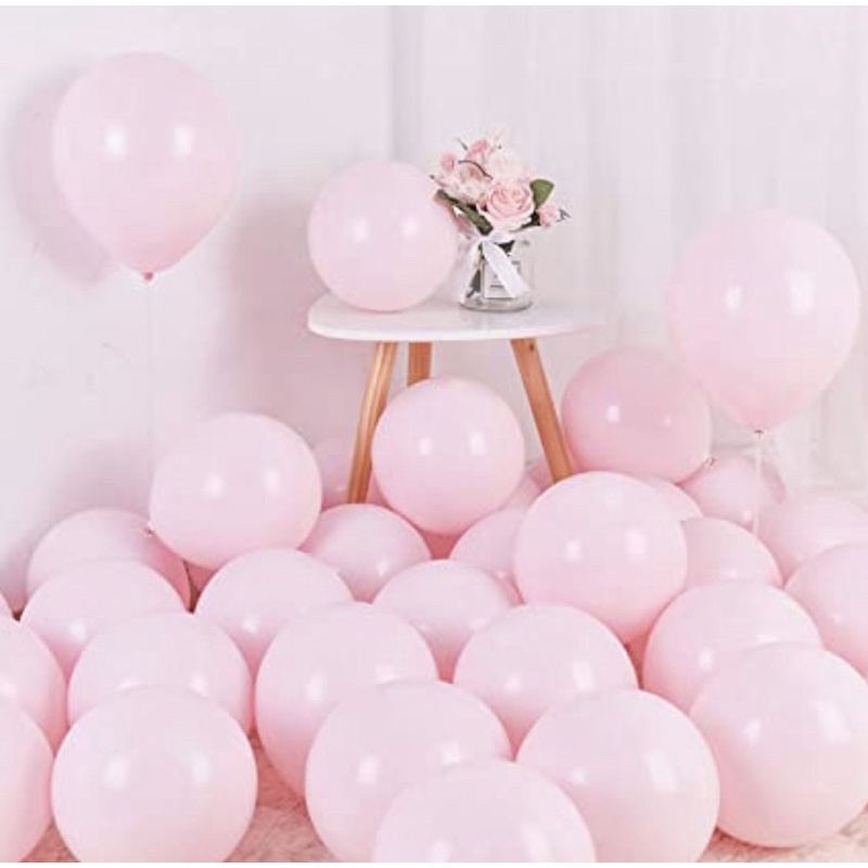 50~250 Balão Bexiga Nº 7 ROSA CANDY Cores Pasteis// - Home & Living