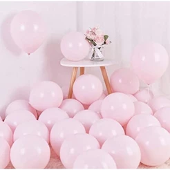 50~250 Balão Bexiga Nº 7 ROSA CANDY Cores Pasteis//(CHOCO)
