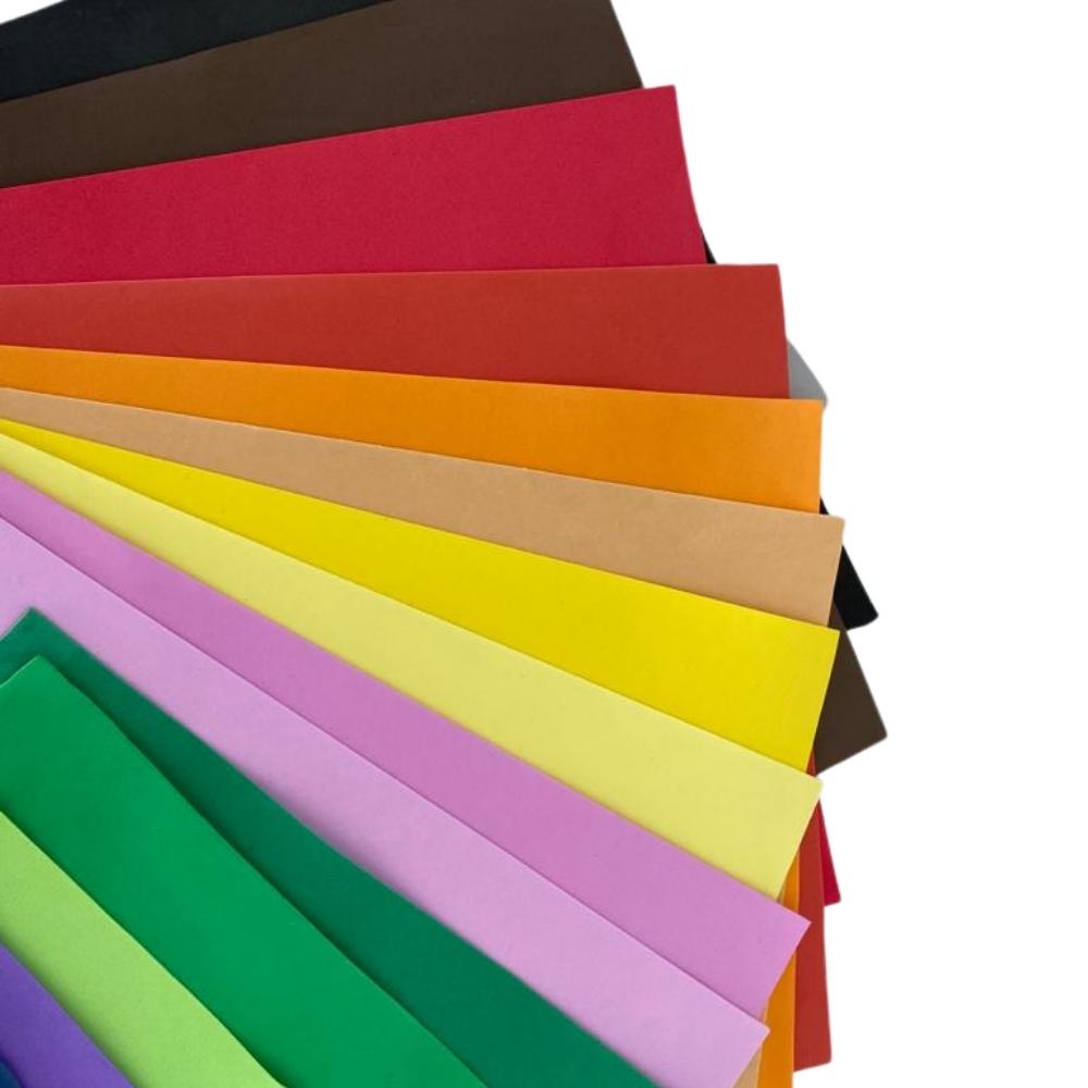 Folhas de Eva Liso 40x60 – 30 Folhas Coloridas Sortidas em Oferta na Shopee
