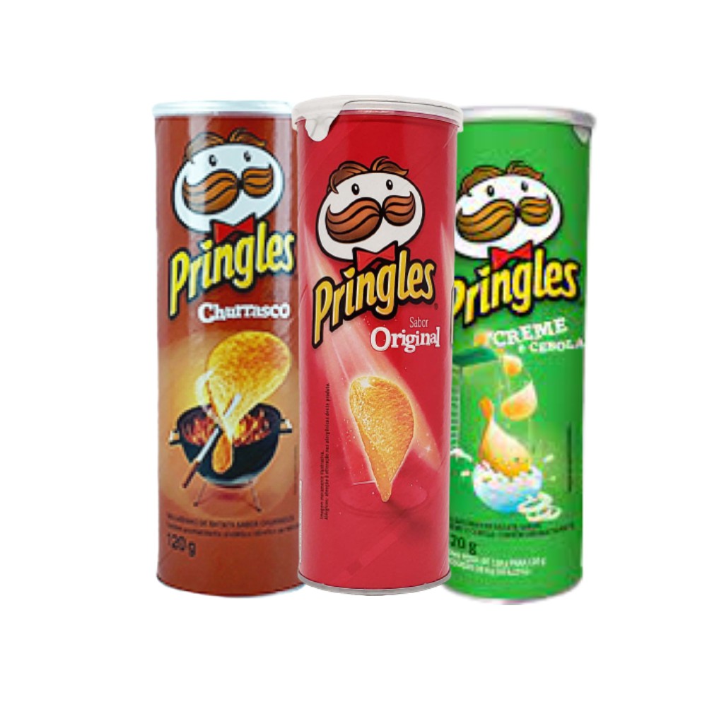 Batata Frita Churrasco Pringles Lata 120g