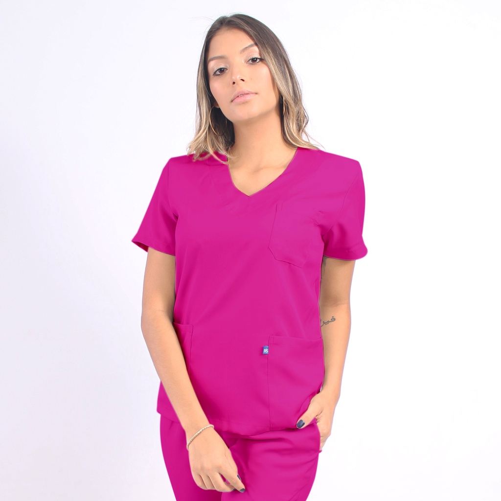 Pijama Cirúrgico em Gabardine Conjunto Hospitalar Scrub Feminino em Oferta na Shopee