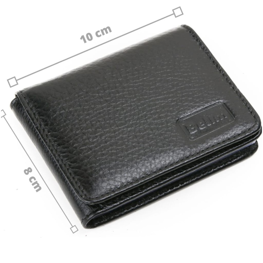 Carteira Masculina Couro Slim Pequena Executiva de Bolso