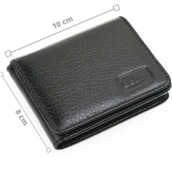 Carteira Masculina Couro Slim Pequena Executiva de Bolso