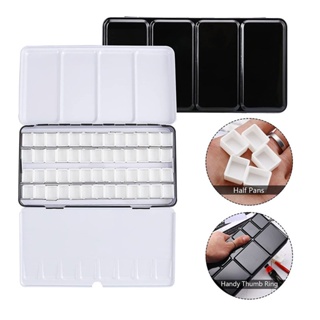 Paleta De Pintura De Aquarela Tintas Latas Bandeja Com Panelas Completas Ou Meia Para Artes em Oferta na Shopee
