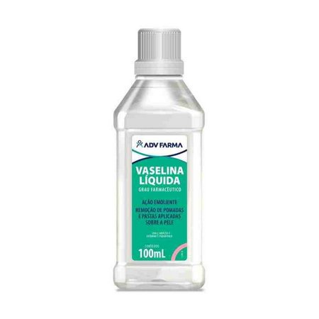 Vaselina Liquida Frasco Com 100ml Hidrante Adv Farma