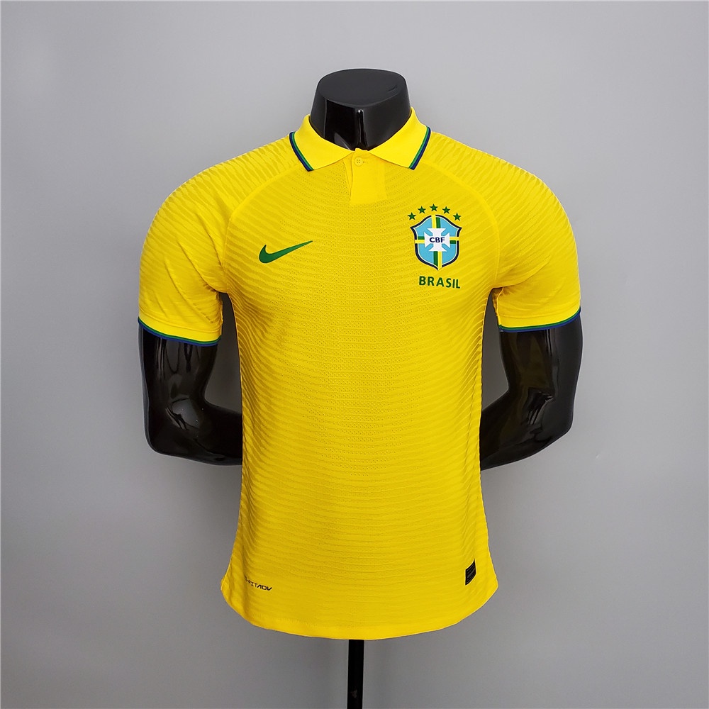 Futsal 2022 Casa Do Brasil Camisa Tailandesa Versão Amarela Brasileira , Equipe Nacional Camiseta