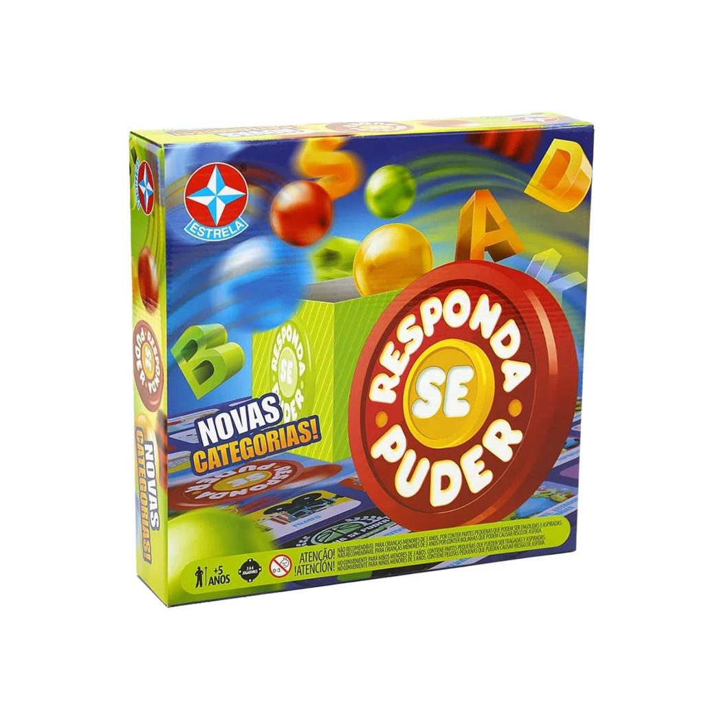Jogo Infantil Divertido Responda Se Puder - Original Estrela | Shopee ...