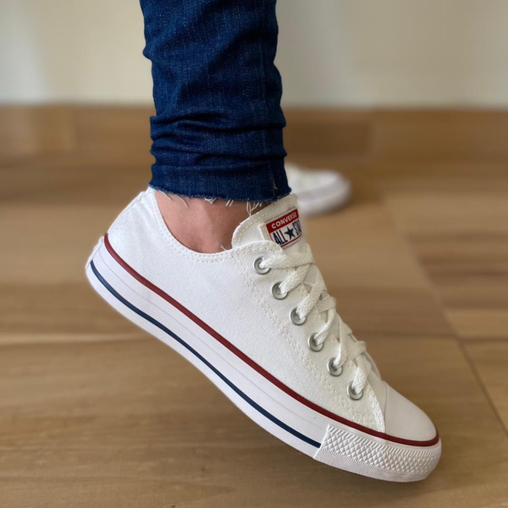 Tênis Converse All Star Plataforma - Branco - Vanda Calçados