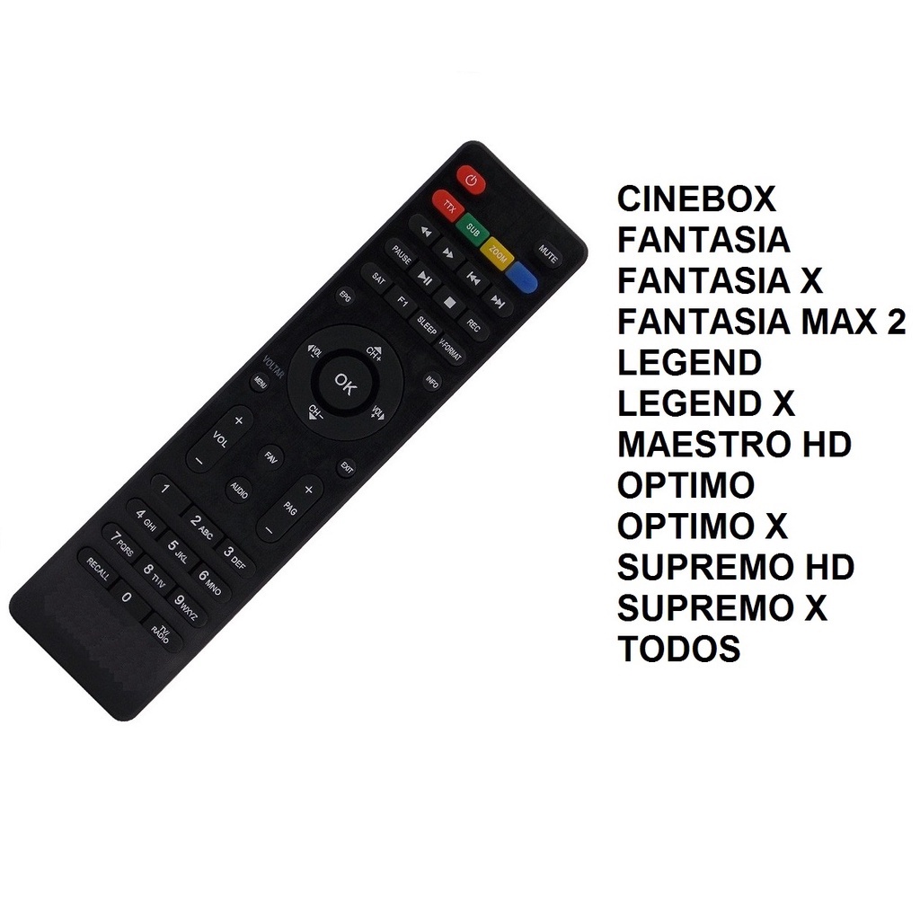 Controle Remoto Para Receptor ONE TV -  - Distribuidor e  Revendedor Receptor e Controles Remotos. Controles remotos para todos os  tipos de equipamentos e