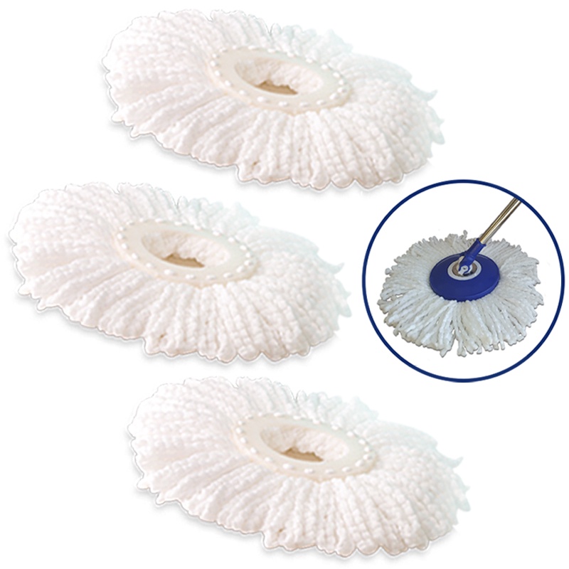 Kit 3 Refis Para Cabo Balde Mop Giratório Limpeza Prática Bompack