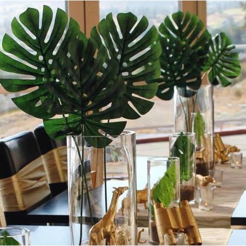 Folha Costela de Adão Artificial Floral Folhagem P/ Decoração Casamento, Arranjos, Decorar Festas mato e planta verde