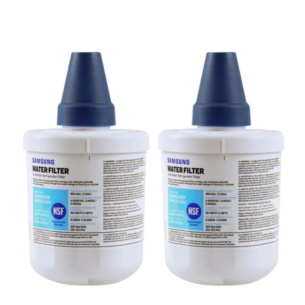 Kit 2 unidades Filtro Interno Geladeira Refrigerador Samsung Side-by-Side Aqua-pure Plus Hafin2/Exp Hafin2 Original