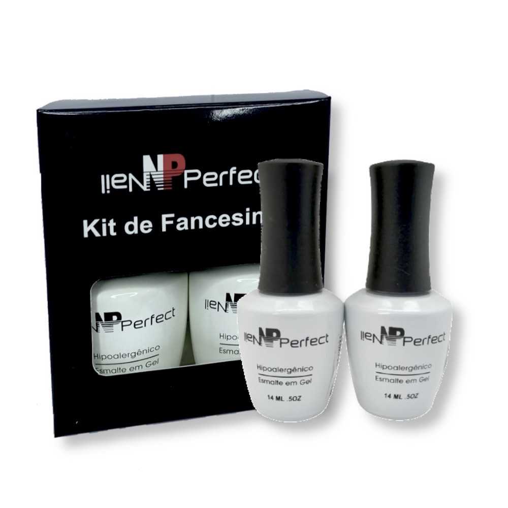 Kit Esmalte em gel Nail Perfect para Francesinha Nail Art Unhas Perfeitas por Mais Tempo em Oferta na Shopee
